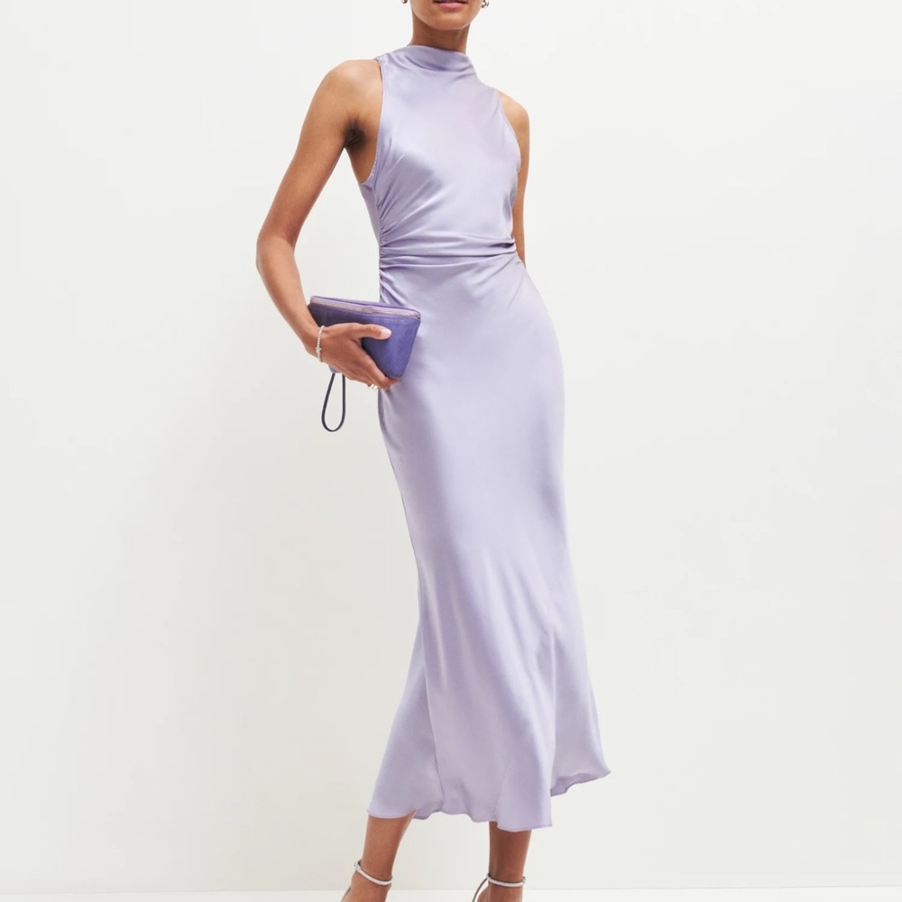 Reformation purple silky dress